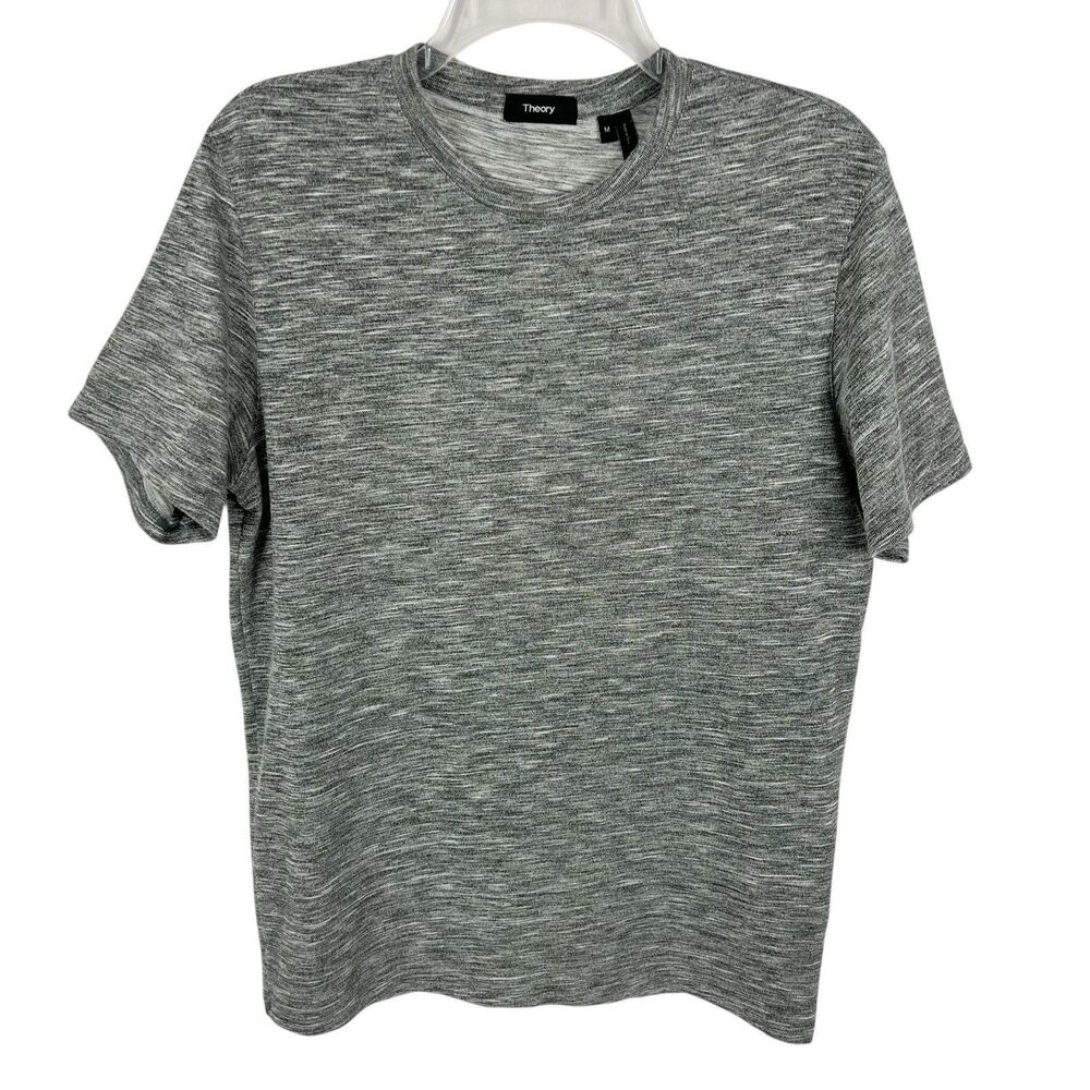 Theory Claey O Gray Lounge Slub Crew Neck Short Sleeve Tee Men’s Medium